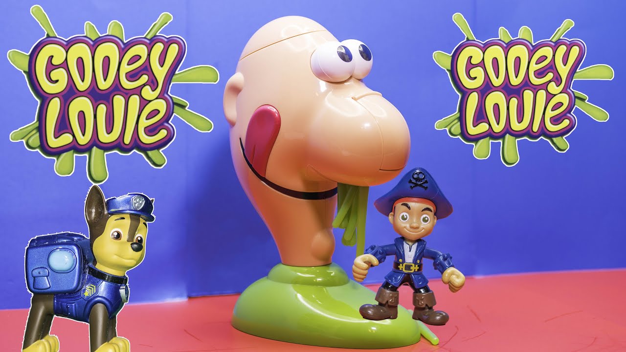 Playing the Gooey Louie Game with Paw Patrol vs Jake and the Pirates