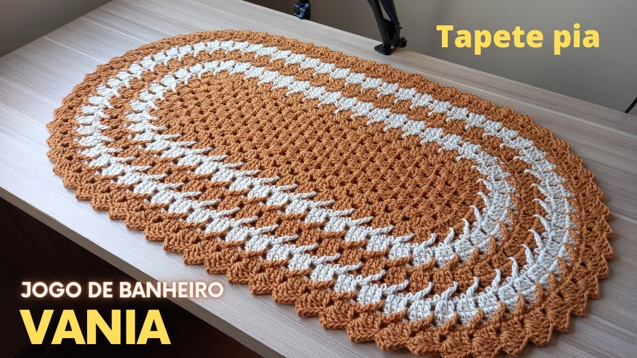 Tapete Pia jogo de banheiro Vânia lindo e econômico