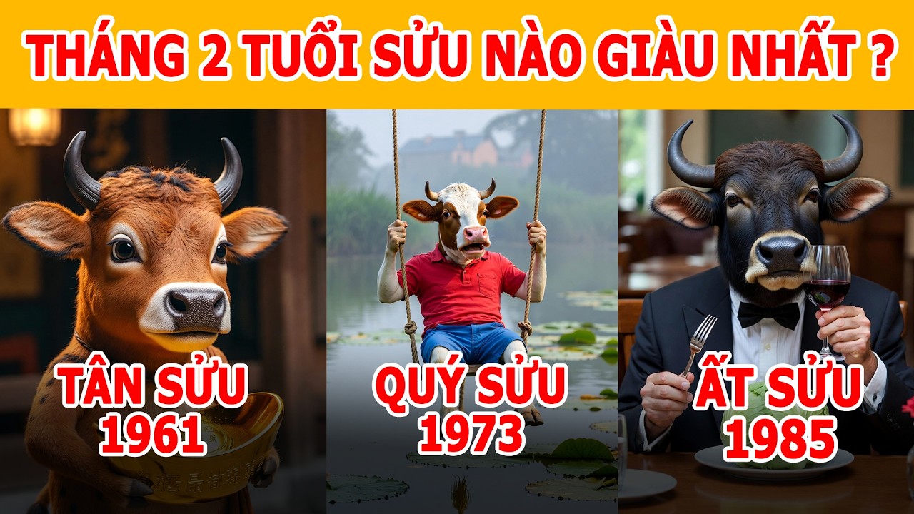 3 Tuổi Sửu, Tân Sửu 1961, Quý Sửu 1973, Ất Sửu 1985 Tháng 2 Âm 2026: Ai Thắng Lớn, Ai Phải Giữ Mình?