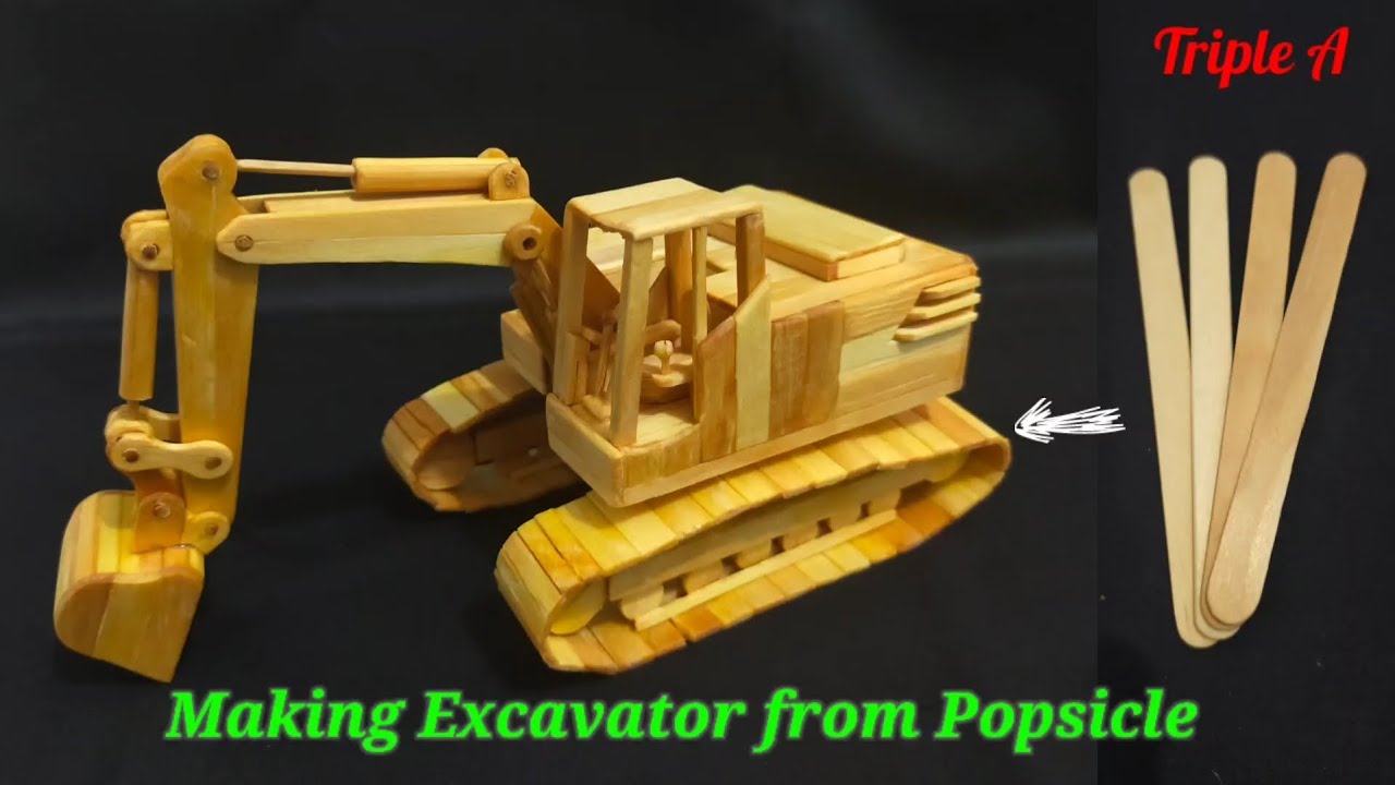 How to make Excavator from Popsicle