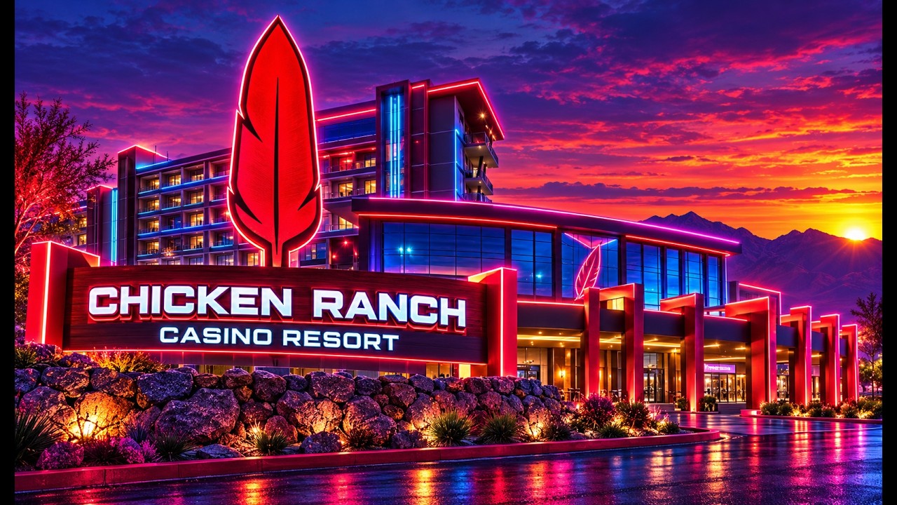 The NEW CHICKEN RANCH CASINO in Jamestown : Casino Floor Walking Tour
