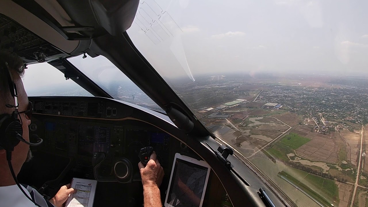 Global 6000 Landing Yangon (Burma)  VYYY