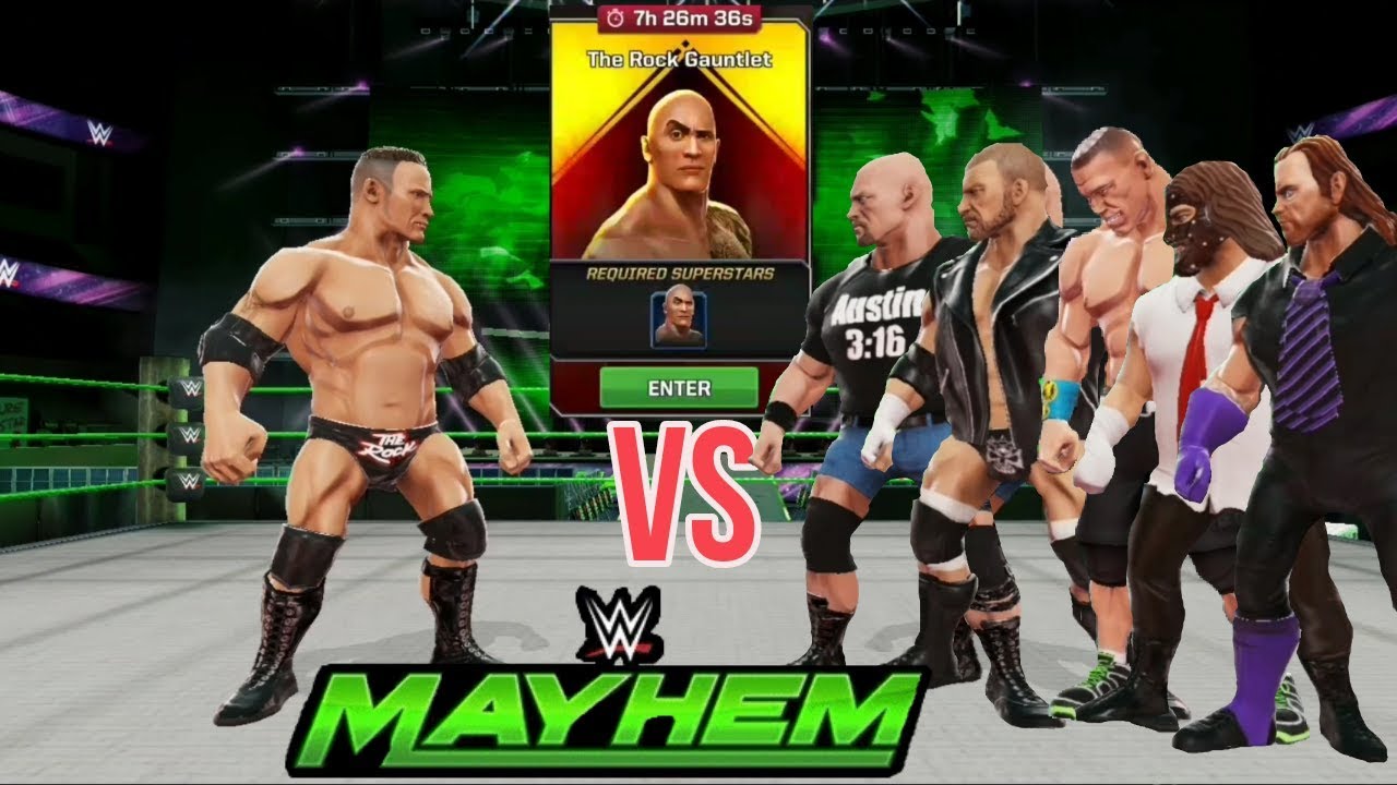The Rock Gauntlet Match  | WWE MAYHEM