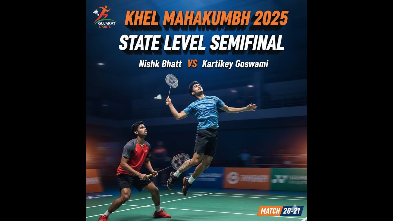 Semi Final 1 | Court 2 | U 14 | Nisk Bhatt Vs Kartikey Goswami | Khel Mahakumbh 2025 | Porbandar