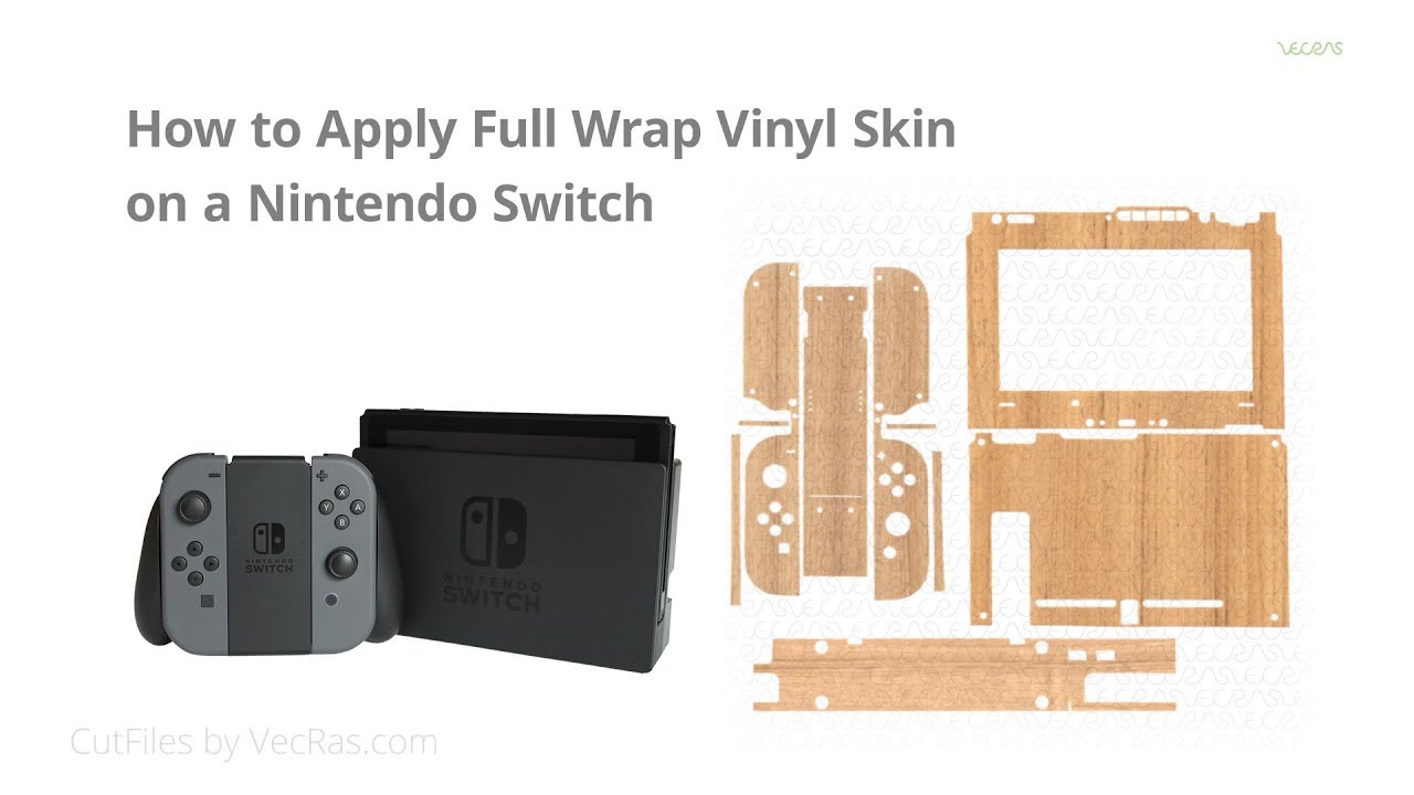 How to apply Full Wrap Vinyl Skin on a Nintendo Switch Gaming Bundle