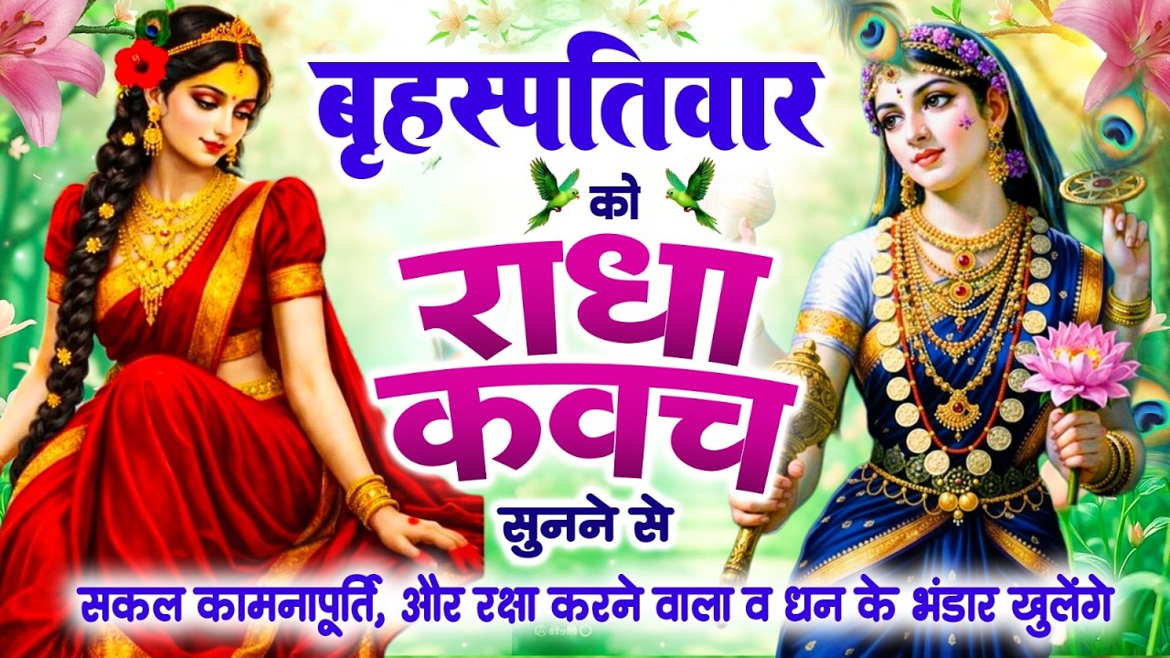 बृहस्पतिवार को राधा कवच को सुनने से सकल कामनापूर्ति और रक्षा करने वाला व धन के भंडार खुलें~Kavach