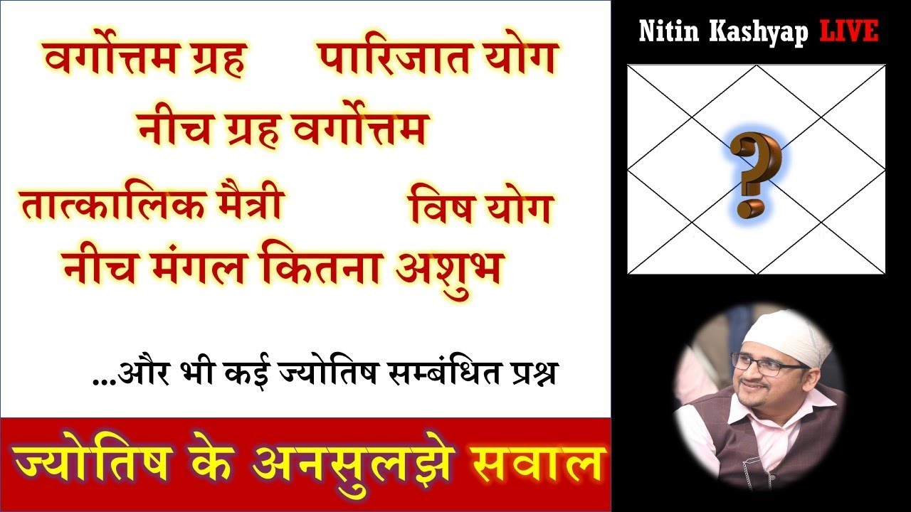 ज्योतिष के अनसुलझे सवाल | Astrology Queries & their Jyotish Solutions | Nitin Kashyap LIVE
