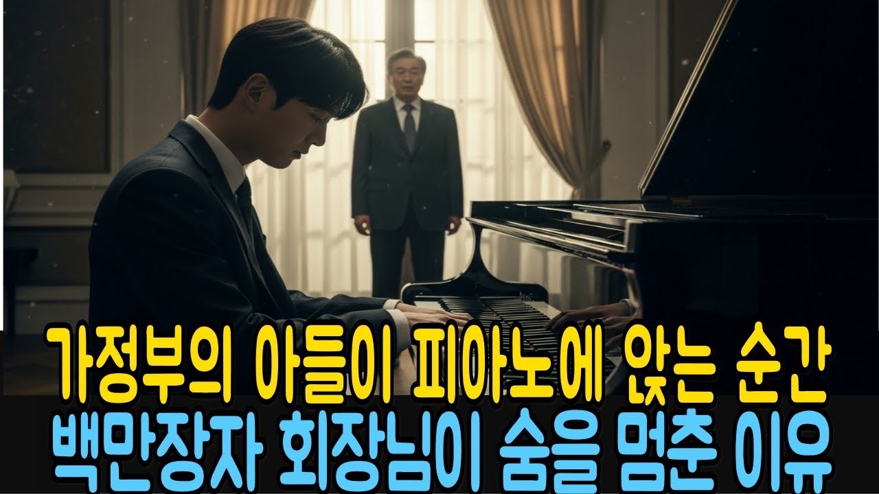 가사도우미 아들이 피아노에 앉는 순간, 백만장자 회장님이 숨을 멈춘 충격적인 이유