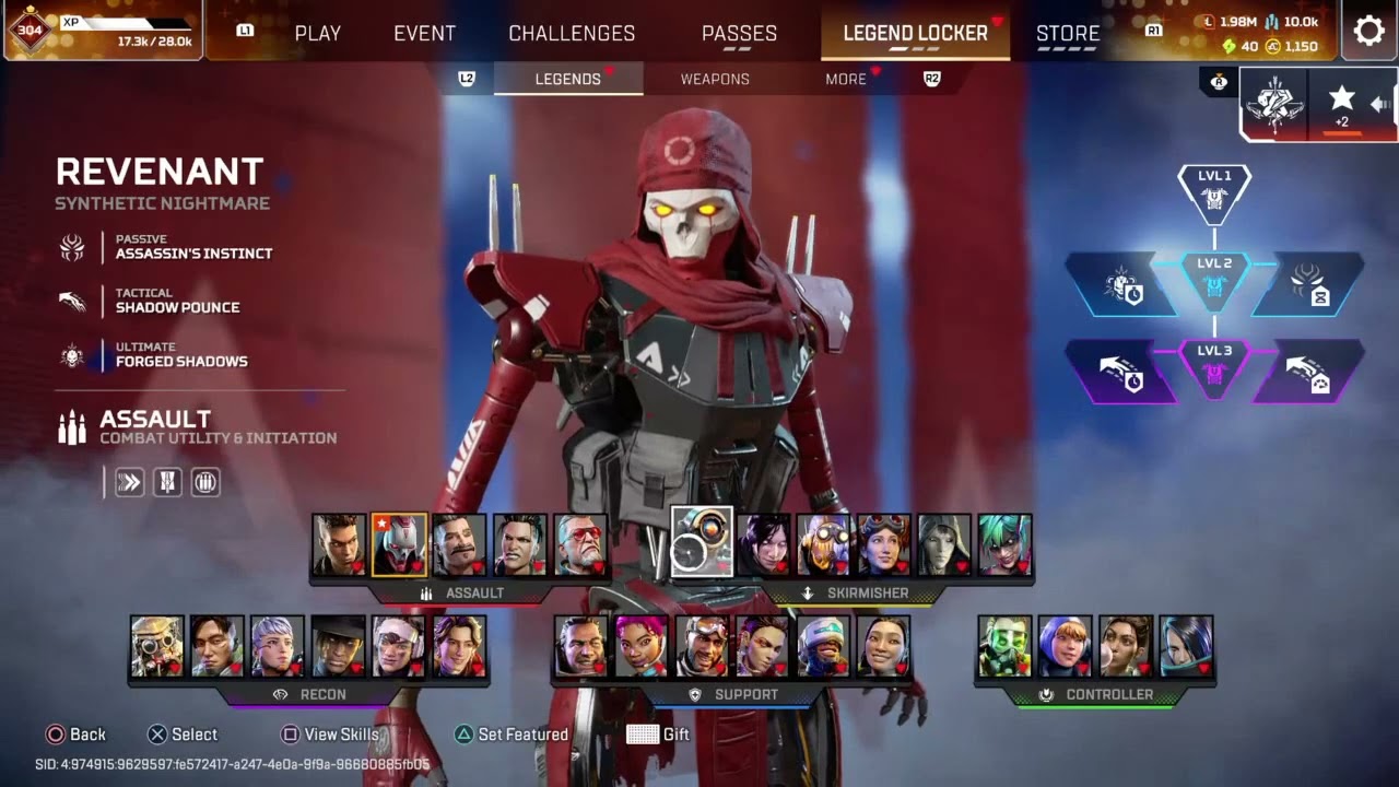 1000+ Kills On Every Legend in Apex Season 26 (Apex Legends PS4)