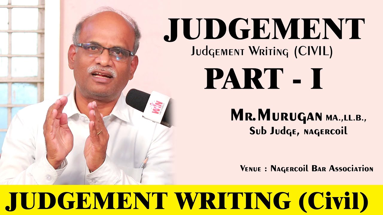 #judge | Judgement Writing (Civil) class by Mr.Murugan, Sub Judge at Nagercoil