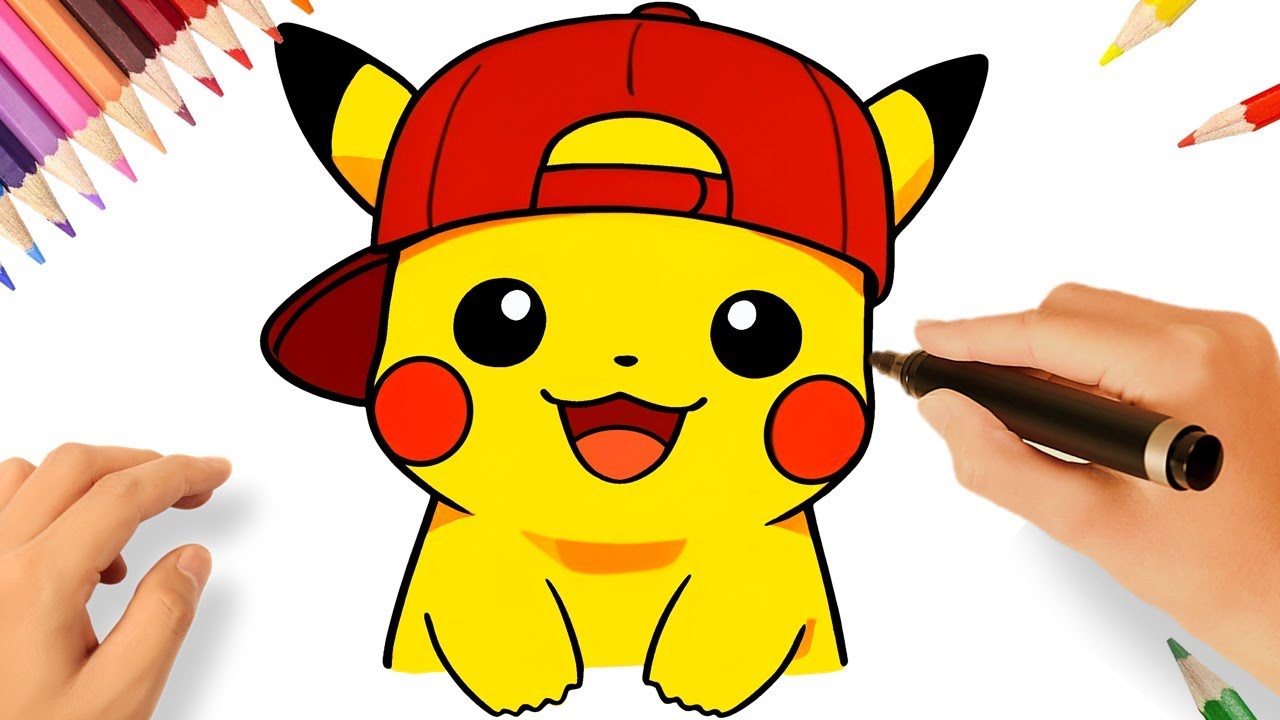 COMMENT DESSINER PIKACHU FACILE 😀