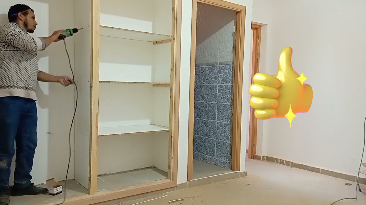 تعلم كيف تركب رفوف بلاكار بنفسك دون مساعدة How to install shelves without help#تعلم #نجارة # الخشب
