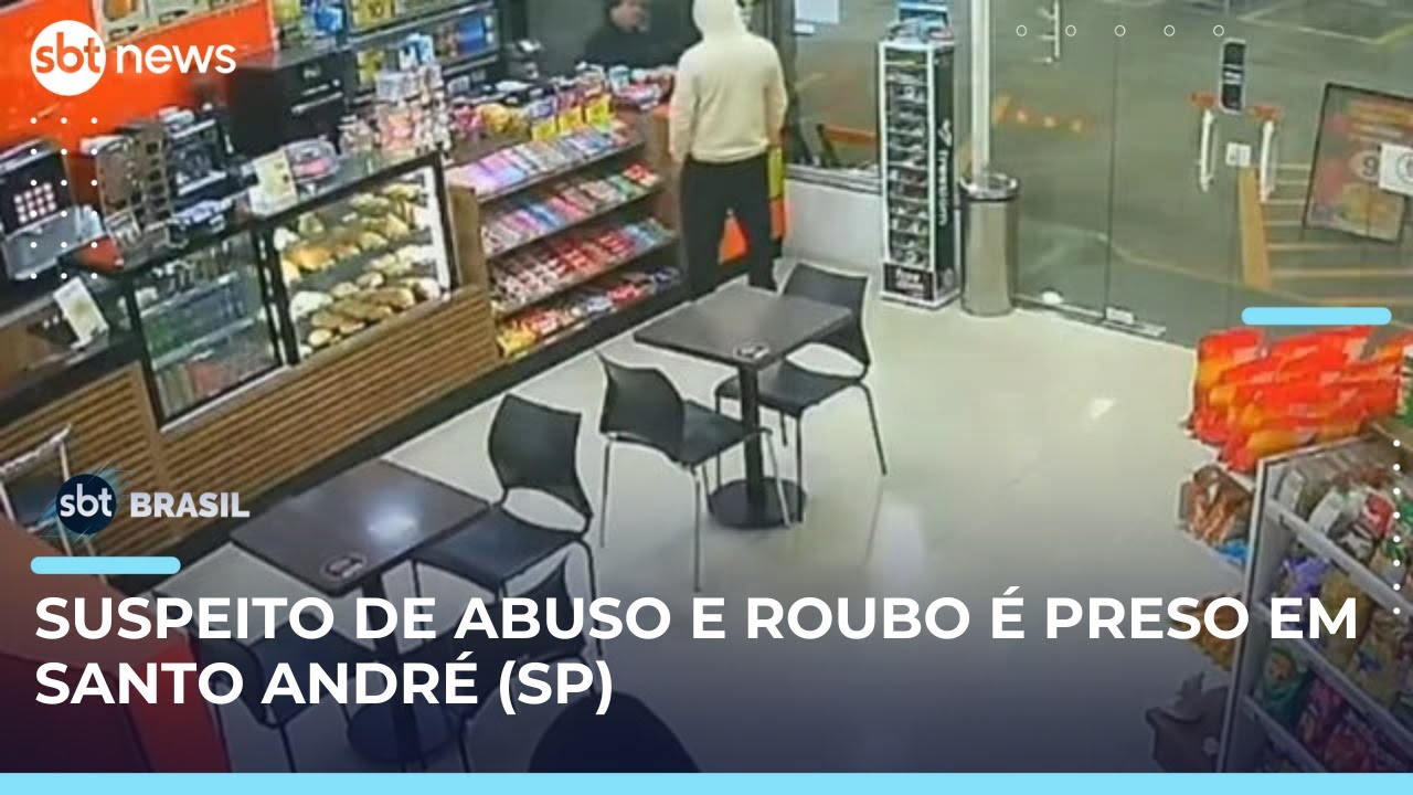 Suspeito de abuso e roubo em Santo André é preso pela PM | #SBTBrasil