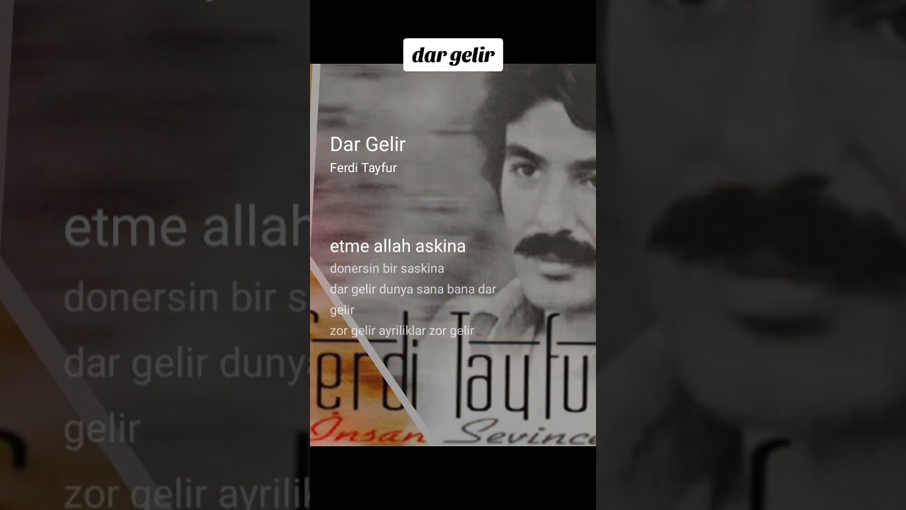 sevmeyen bu hasreti ne bilir.ferdi tayfur şarkısı. okuyan aziz çakıroğlu.