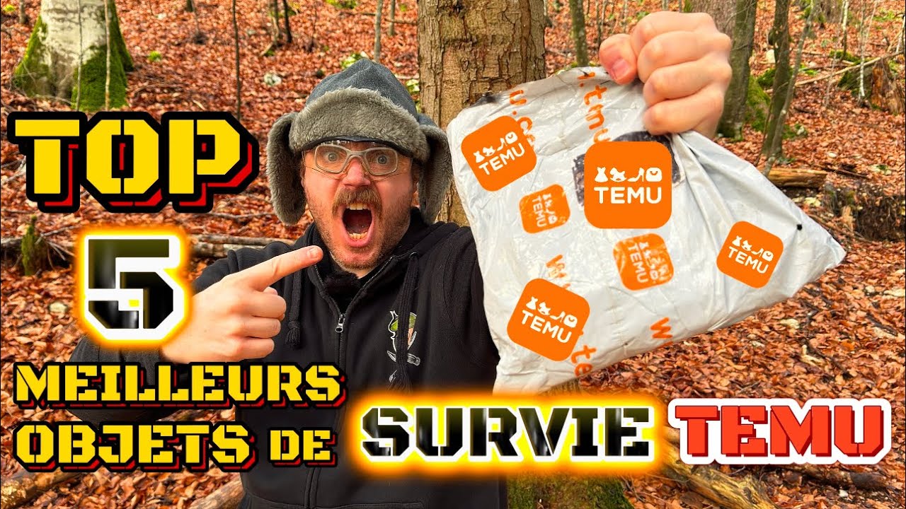 TOP 5 DES MEILLEURS OBJETS DE SURVIE TEMU ! (2024)