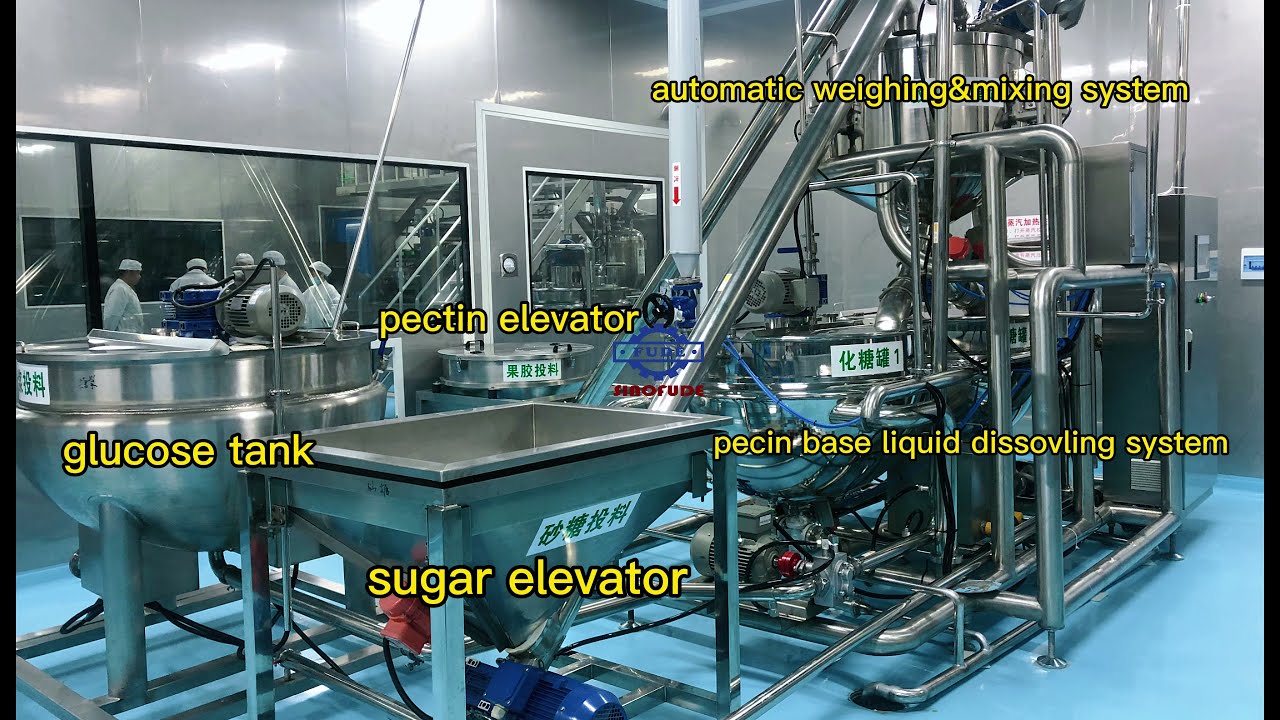 High-tech Pectin Gummy Production Machine/Vitamin Gummy Bear Candy Making machine with auto weighing