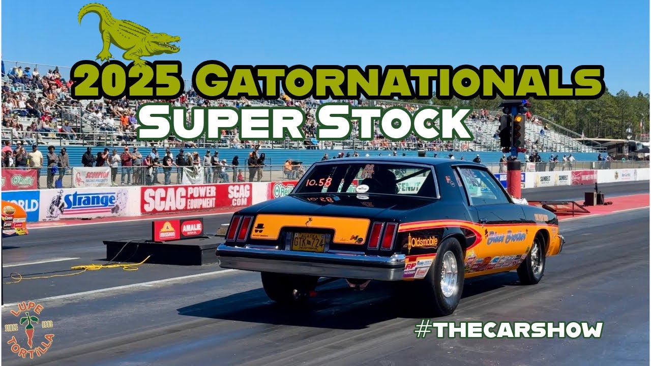 2025 NHRA Gatornationals Super Stock Drag Racing Gainesville FL Muscle Cars Wheelies Interviews