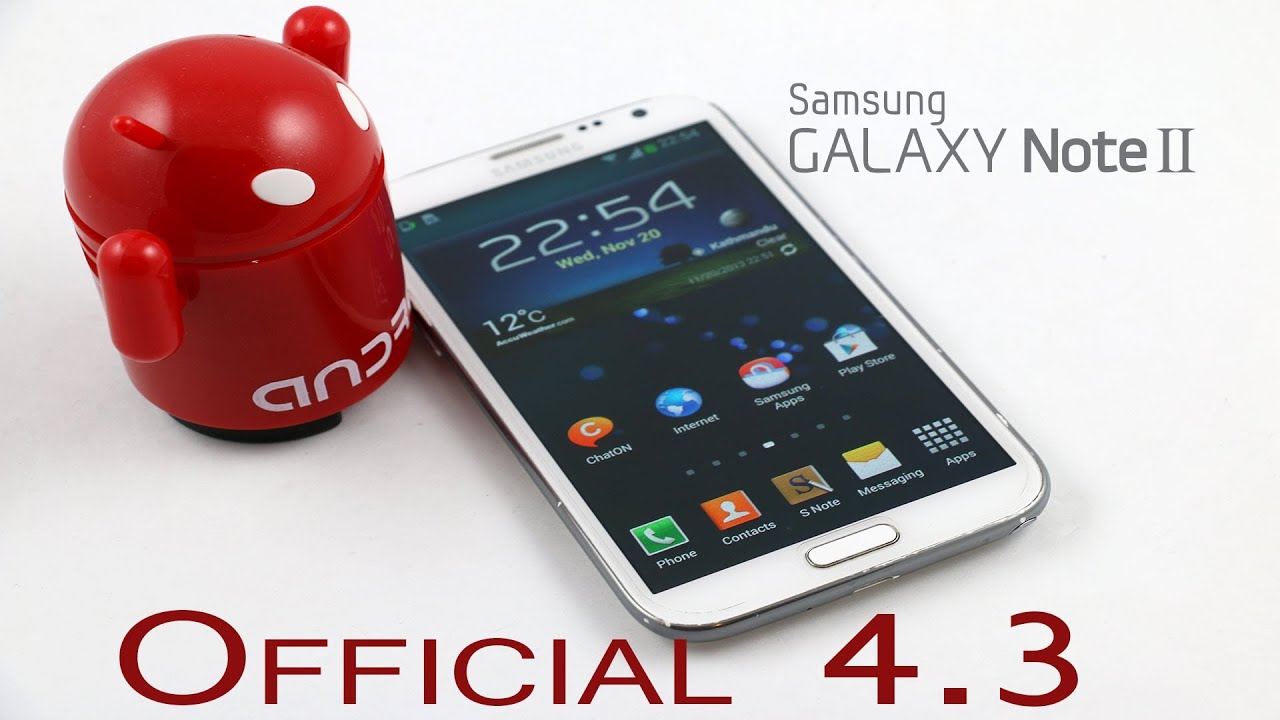 Galaxy Note 2 (N7100) - Official Android 4.3 Jellybean - How to install