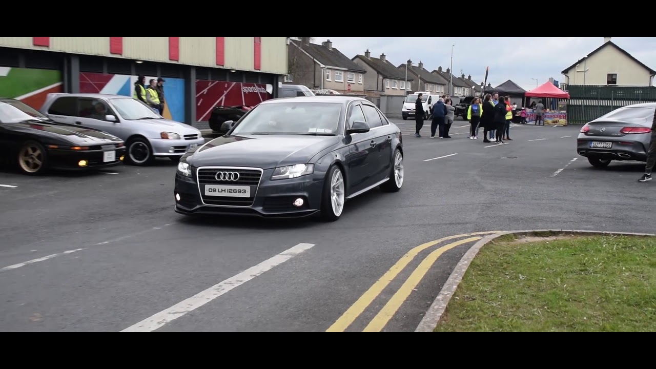 Cars Leaving LIT Car Show Limerick 2018