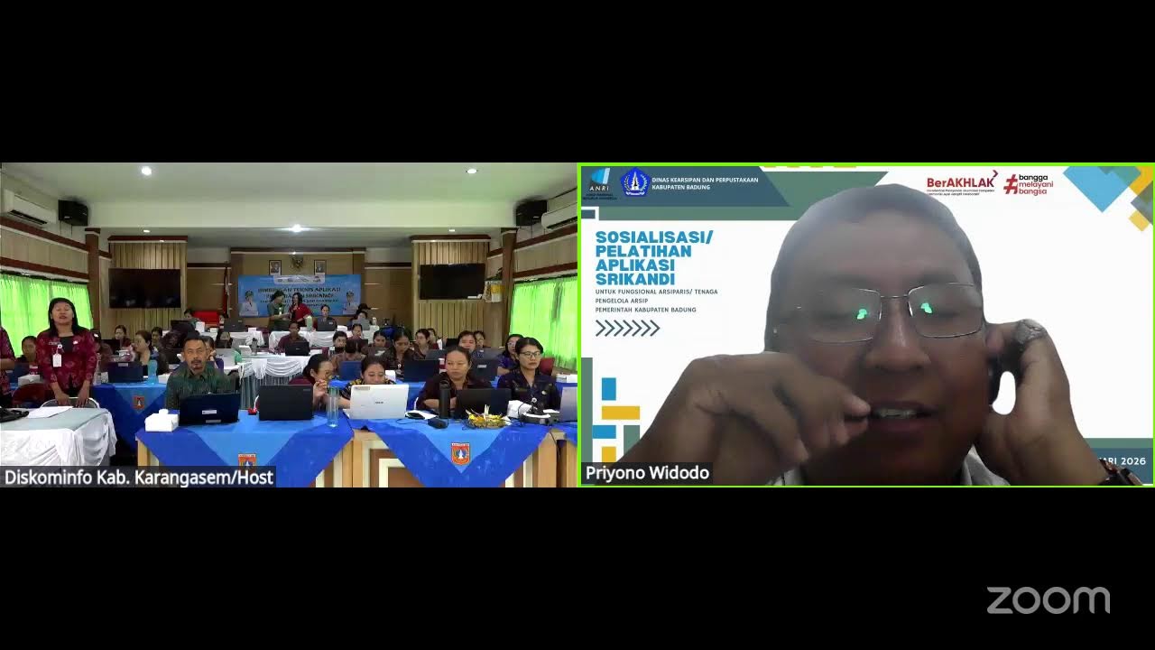 Bimtek Aplikasi Persuratan Srikandi | Dispustaka Kab. Karangasem