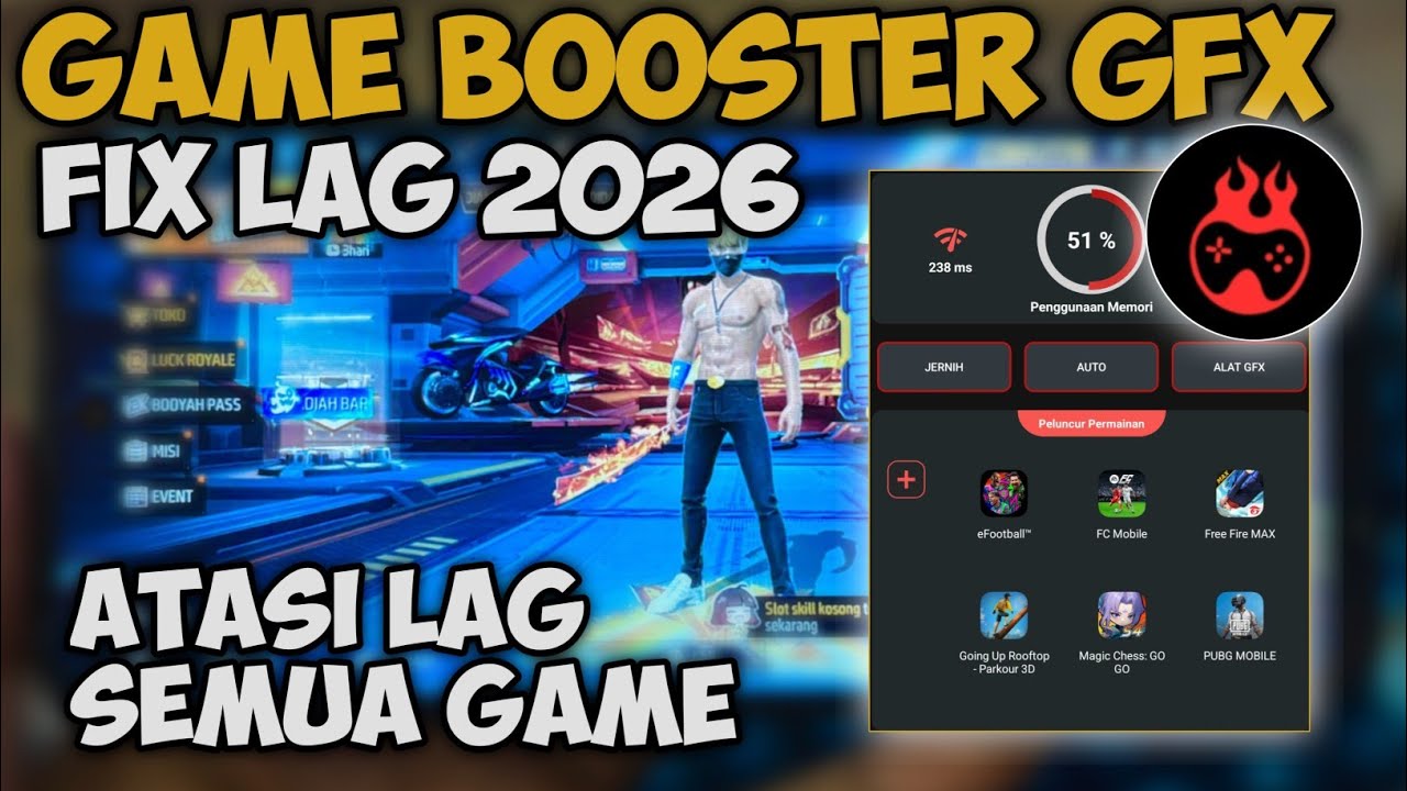 Game Booster Gfx Fix Lag 2026 - Support All Game And Device
