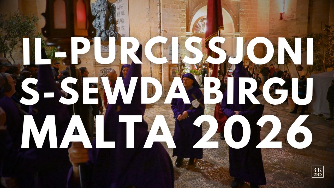 Malta's Holy Week: The Black Procession (Purcissjoni S-Sewda) in Birgu 2026