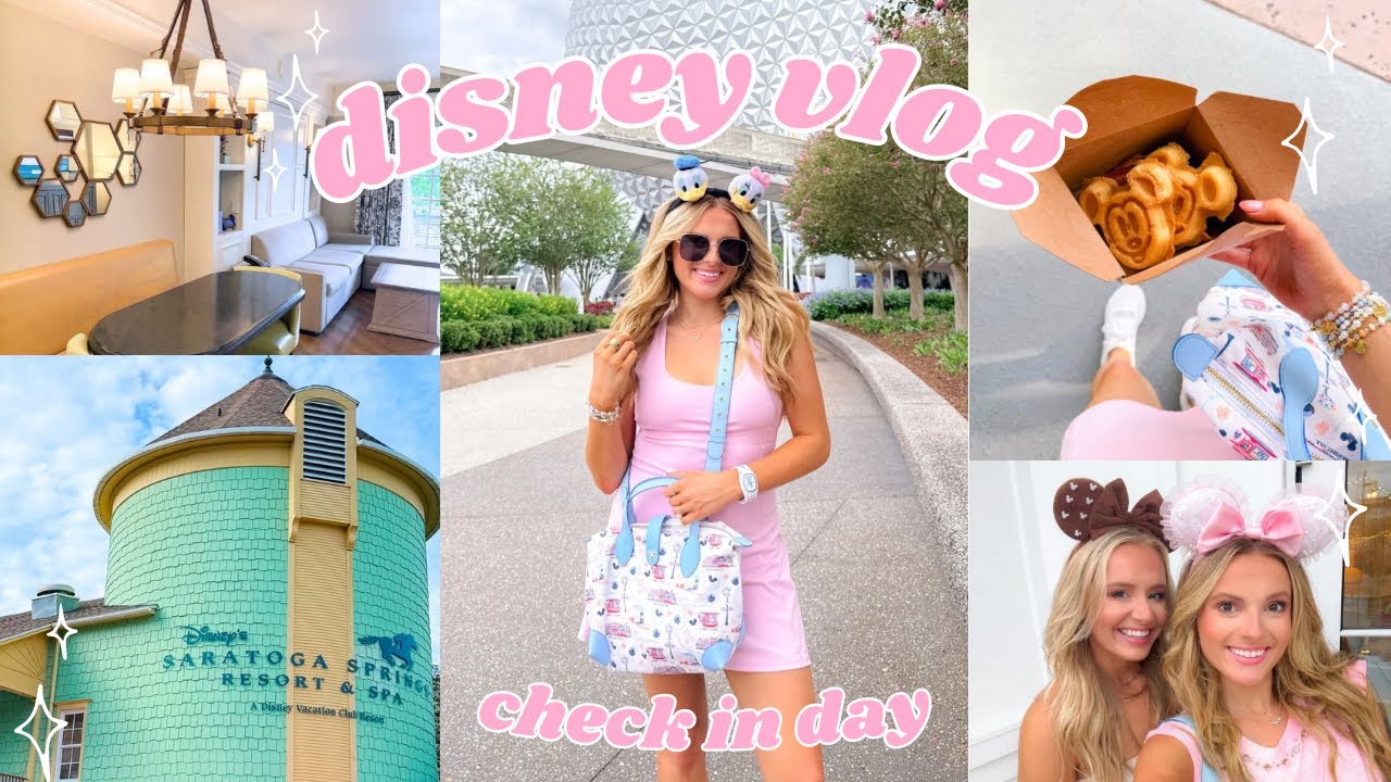 DISNEY VLOG | ДЕНЬ ПУТЕШЕСТВИЙ, РЕГИСТРАЦИЯ В САРАТОГА-СПРИНГС, ШОПИНГ В ДИСНЕЙ-СПРИНГС, EPCOT, В...