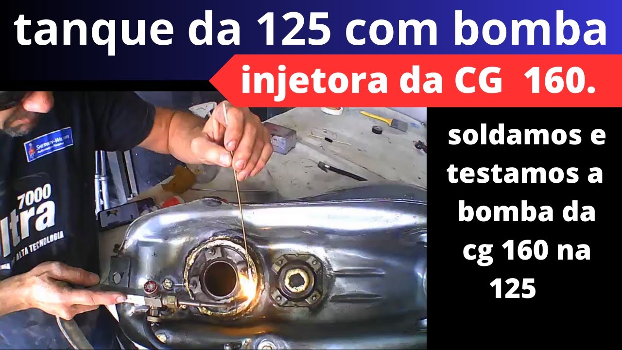 adaptação   da bomba da CG160  na CG125