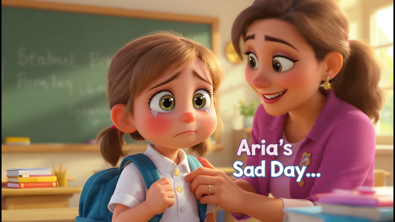 Aria Lost Her School Supplies 😢 | A Heartwarming Animated Story for Kids
