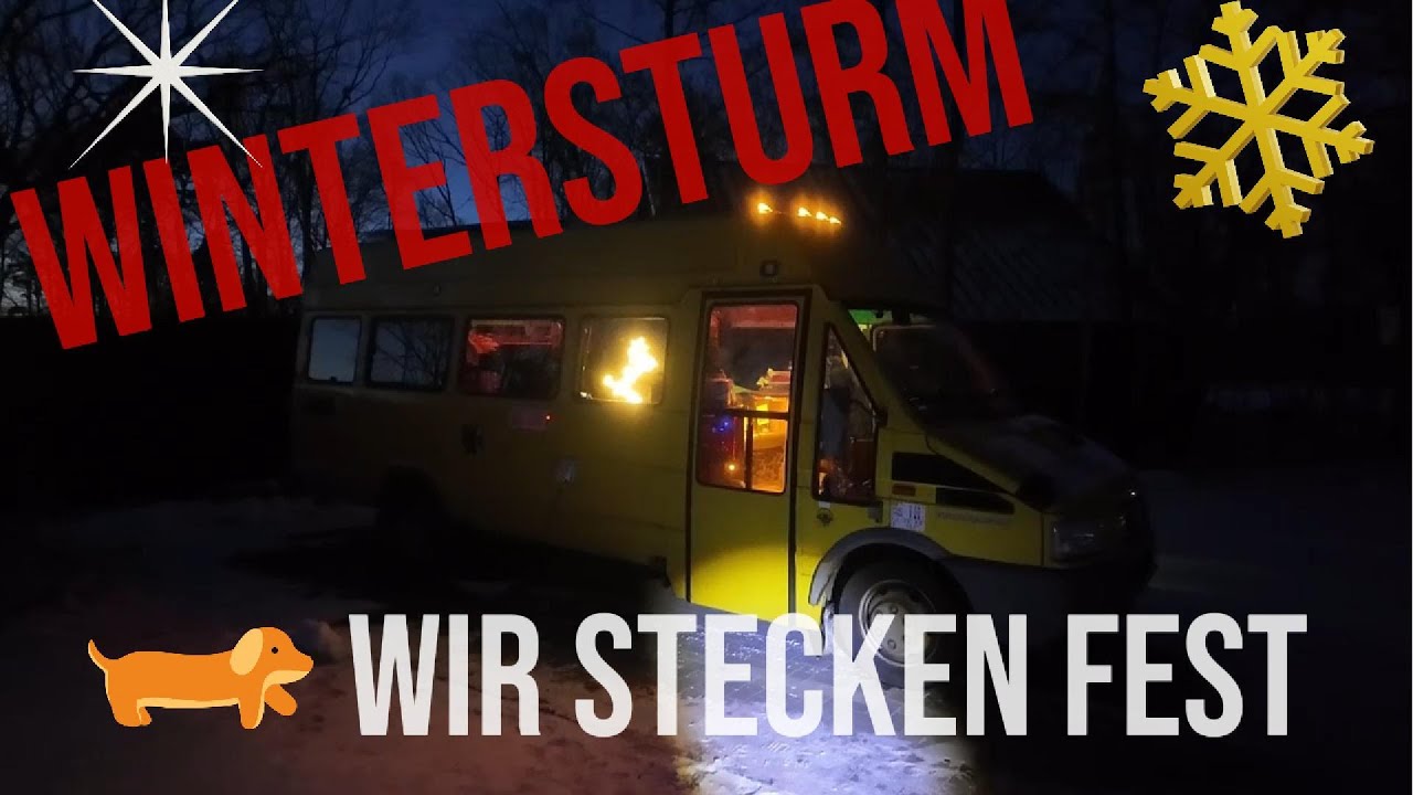 Mit dem Iveco in den Schnee! Wir fahren nach Vreehorst , Obelink , Winterswijk beim Sturmtief Elli
