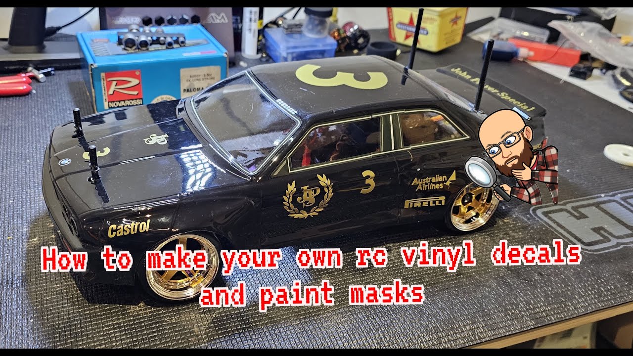 How to make your own rc vinyl decals and paint masks