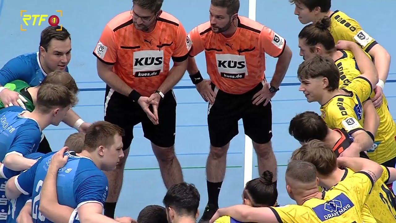 Handball mit dem Spiel VfL Pfullingen gegen Rhein-Neckar Löwen II