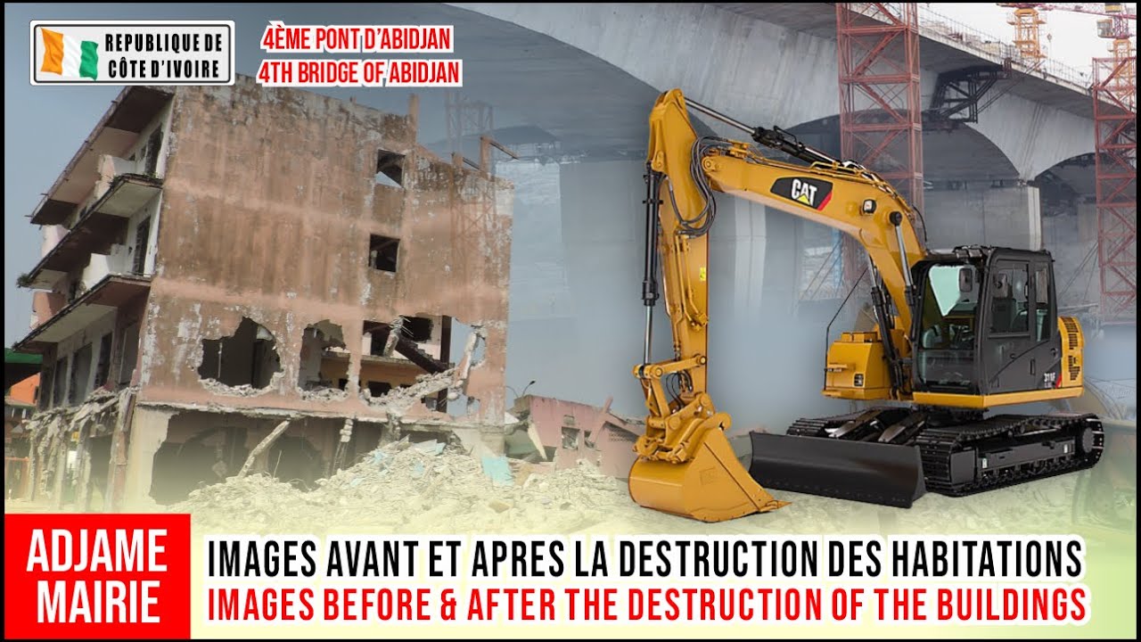 ADJAME MAIRIE: LES IMAGES DU QUARTIER AVANT ET APRES LA DESTRUCTIONS DES BÂTIS