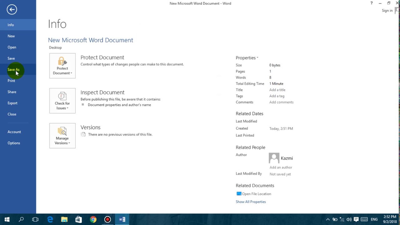how to save any ms word file into pdf format | Aftab Kazmi