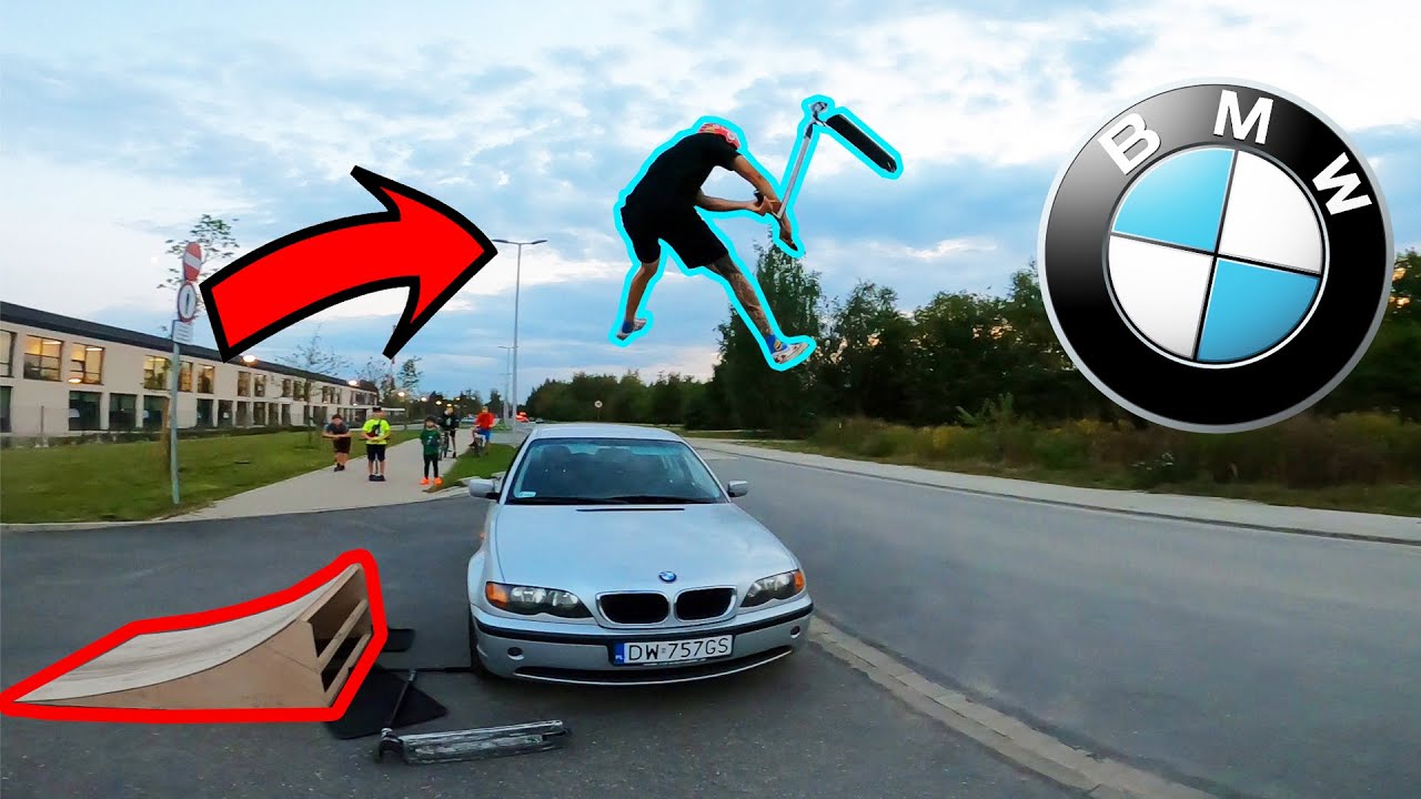 Skaczę przez sw&oacute;j samoch&oacute;d! 😳 TESTUJEMY NASZĄ RAMPĘ! 😝