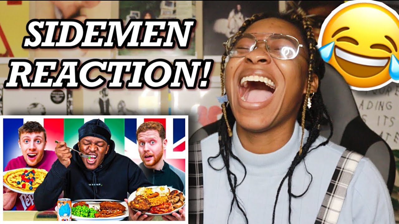 AMERICAN REACTS TO SIDEMEN FOR THE FIRST TIME! EAT FOOD FROM DIFFERENT COUNTRIES! 😂 | Favour