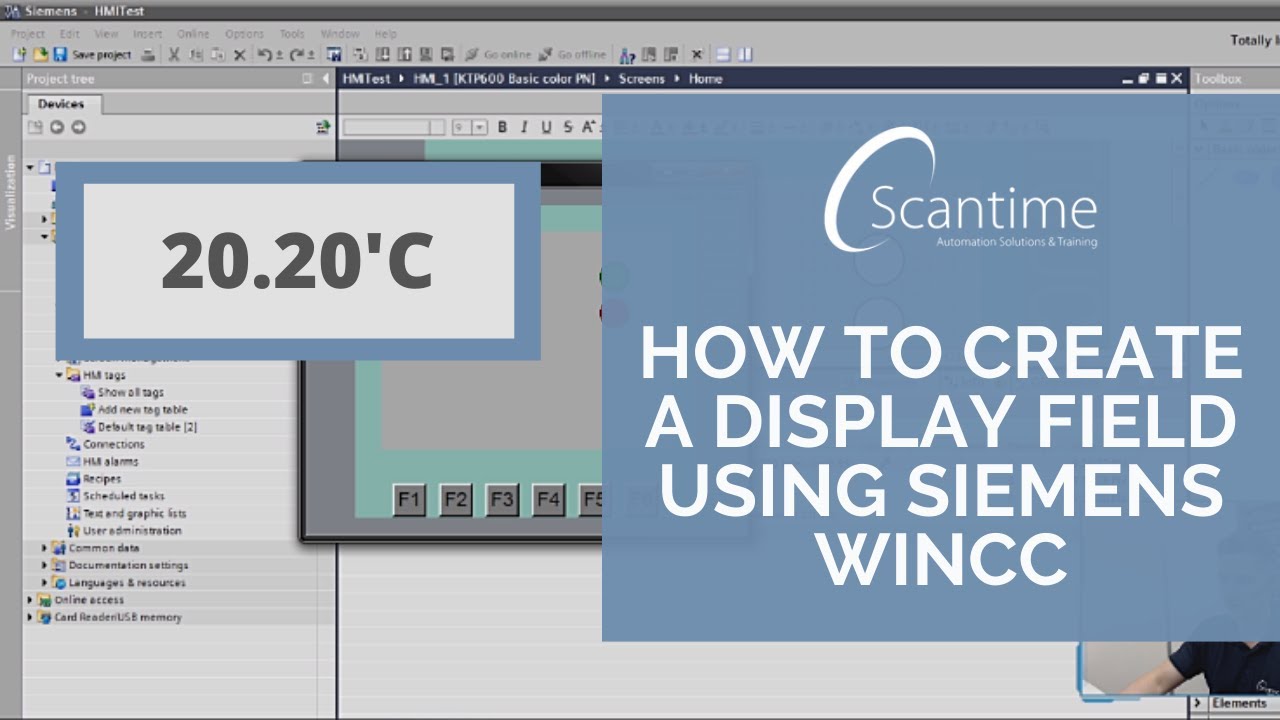 How to Create an IO Field in Siemens WinCC (TIA Portal)