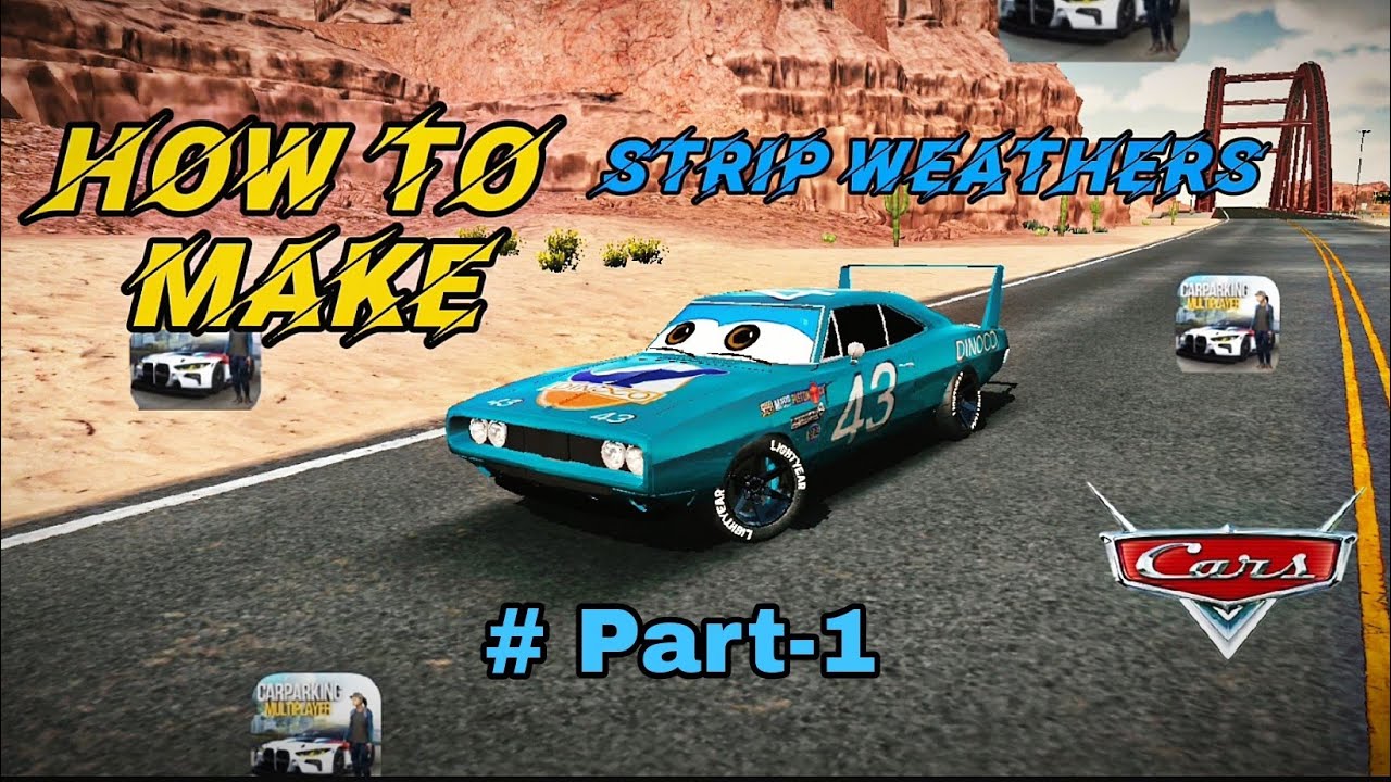 Strip Weathers the king cars || Tutorial design||carparkingmultiplayer||