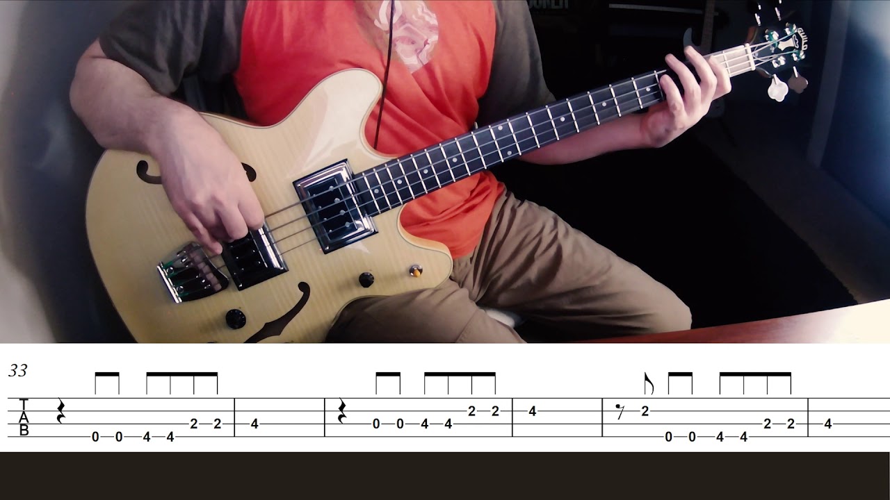 Teen Town Bass Cover with Tab: Weather Report with Jaco Pastorius