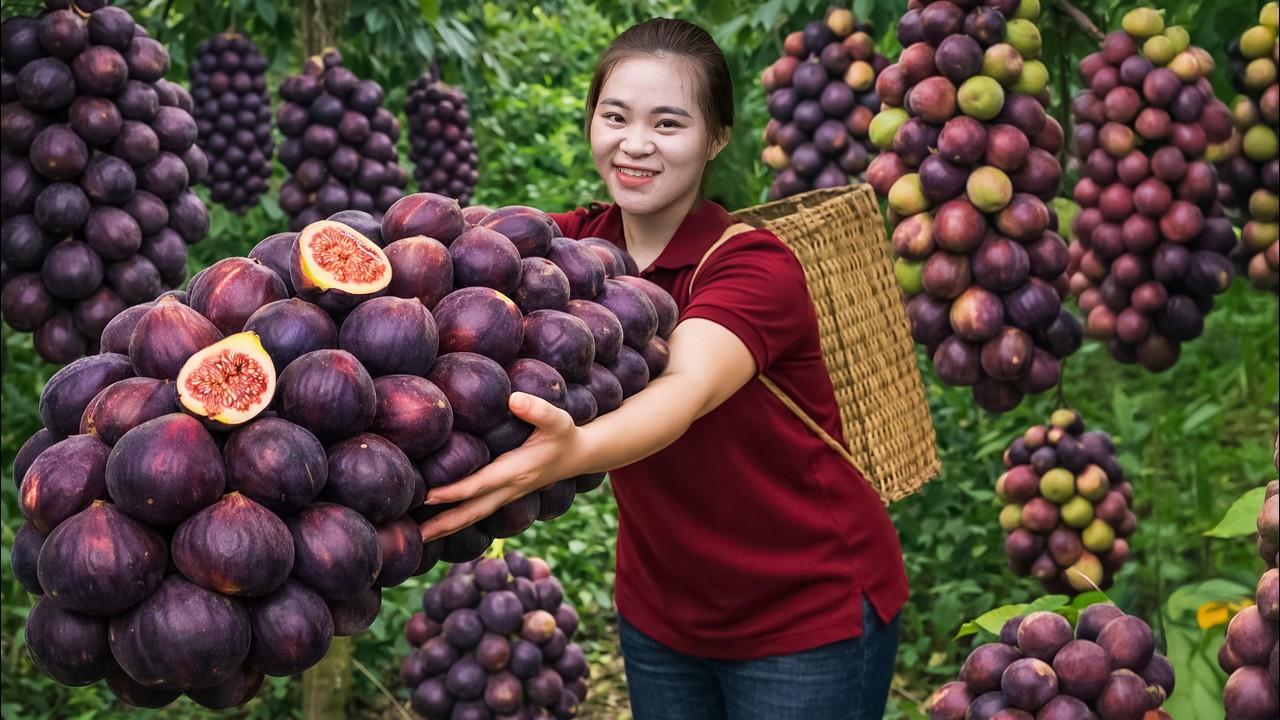 Harvesting Ripe Figs in the Orchard | Homemade Fig Jam Just Like Grandma Made