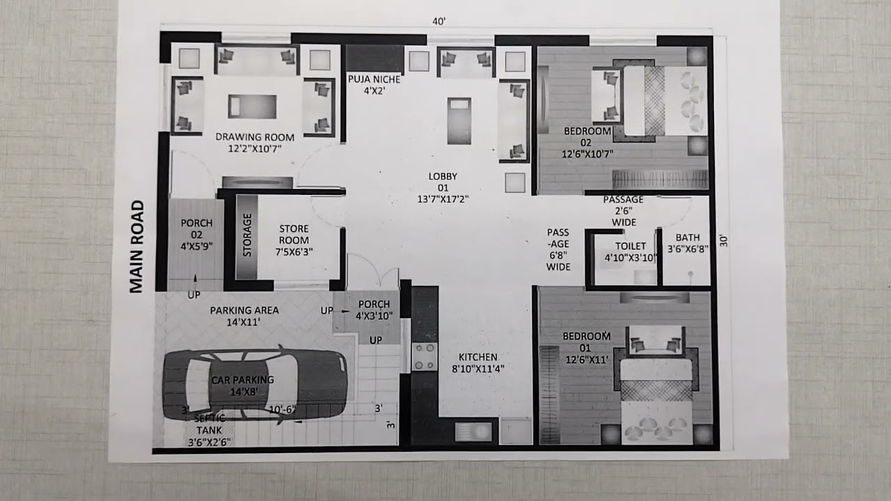 30 x 40 feet West Facing plan |Modern plan 2026 #2d #3d  