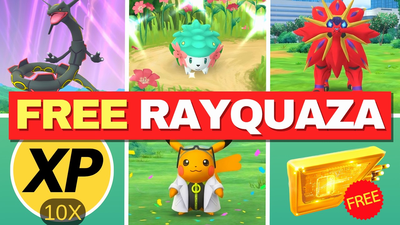 БЕСПЛАТНЫЙ Rayquaza и 10X XP &mdash; не пропустите!