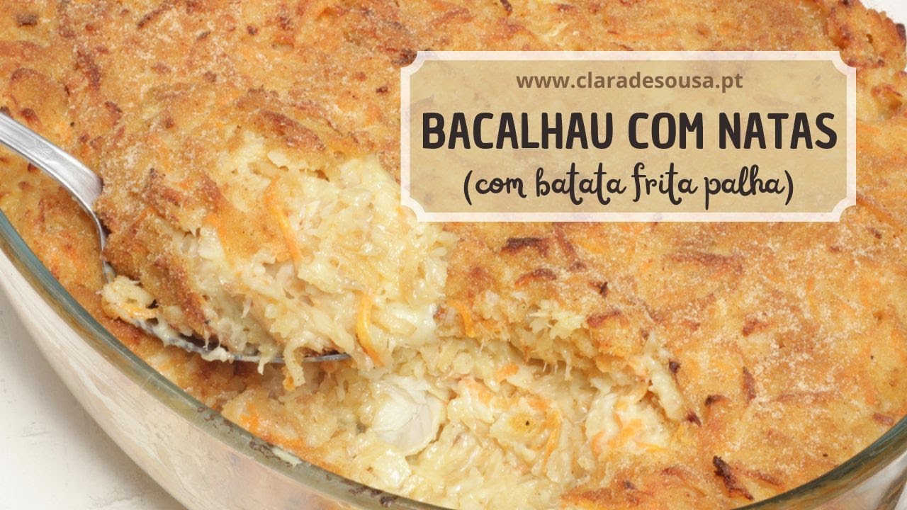 Bacalhau com Natas (com batata frita palha)