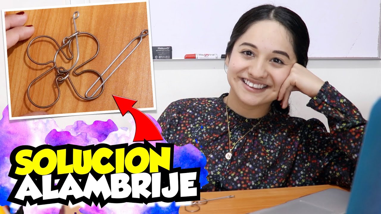ROMPECABEZAS DE ALAMBRE forma de TREBOL (SOLUCION / ALAMBRIJE) - Nayeli