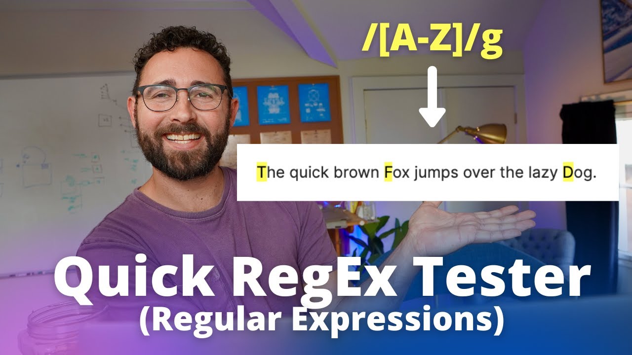 A quick regular expression tester / RegEx tester utility