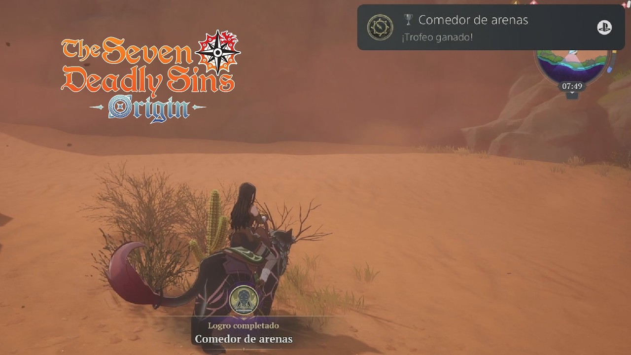 Sand Eater (Silver Achievement/Trophy) The Seven Deadly Sins: Origin
