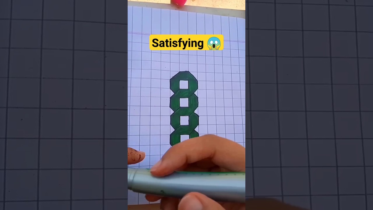 How satisfying 😍😀#3dart4you #3dartists #3dartonpaper #3dopticalillusion #viralartshorts#viralartwork