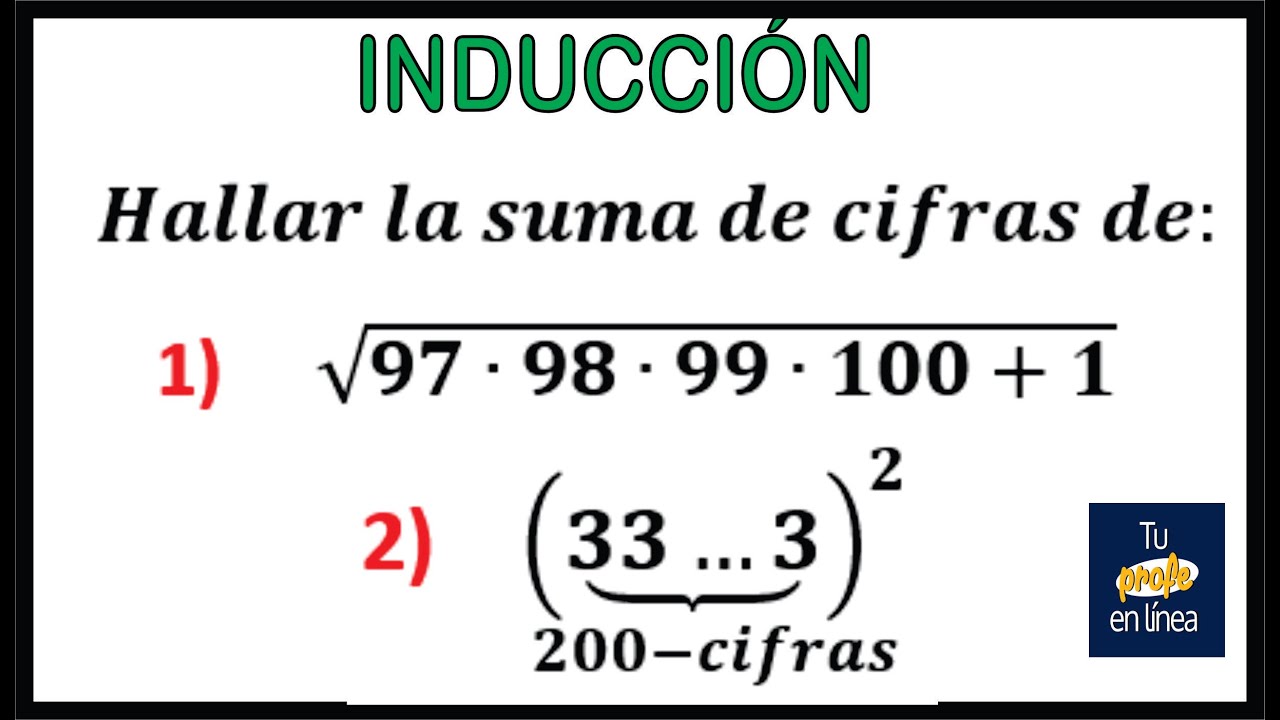 INDUCCIÓN MATEMÁTICA 01