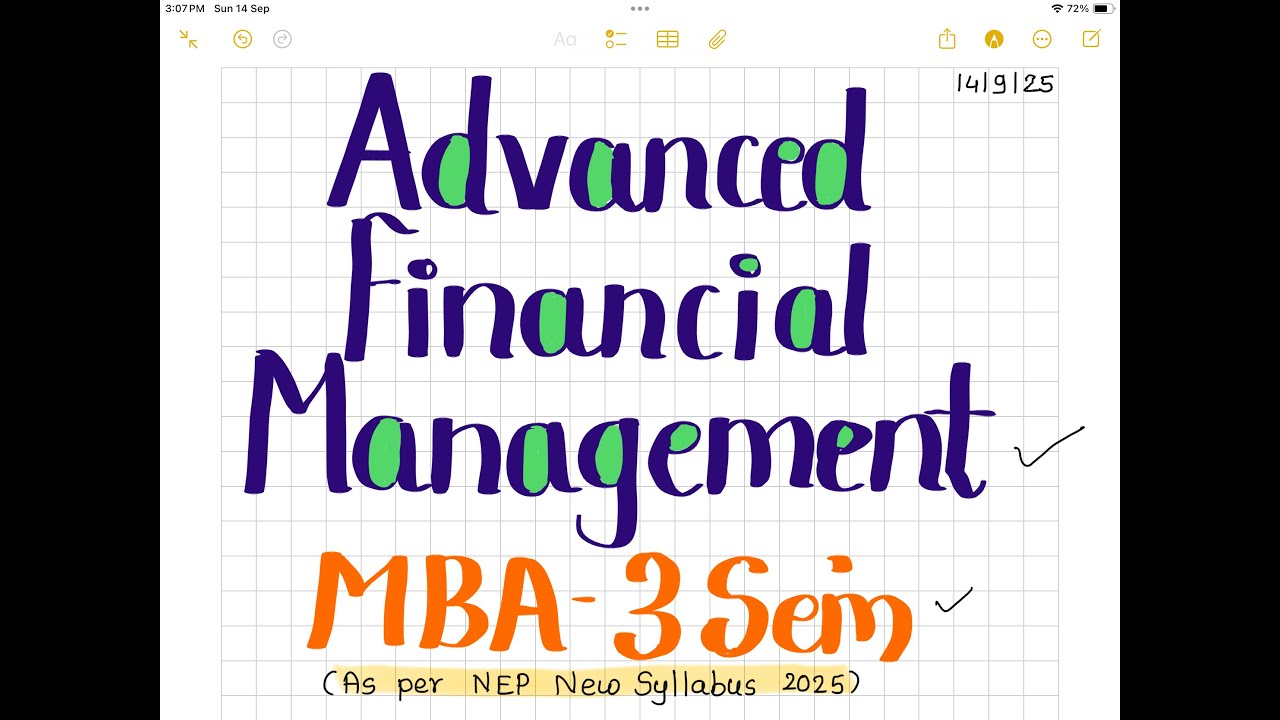 AFM (302)- Fund Flow Statement 10 marks compulsory Numerical Question Intro + Formats