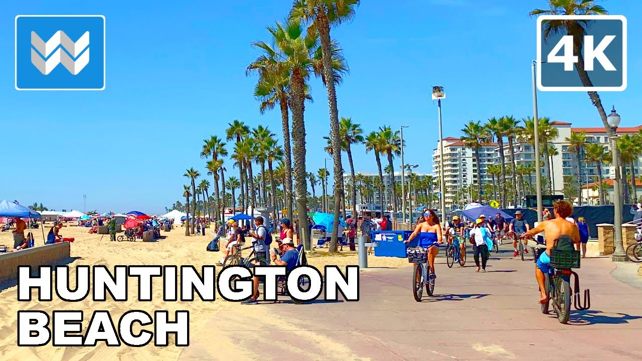 [4K] Pacific Airshow 2021 in Huntington Beach, California - Virtual Walking Tour 🎧 Binaural Sound